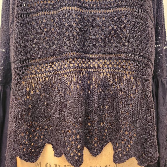 Free People "Once Upon A Time" Lace Sweater - Picture 9 of 15